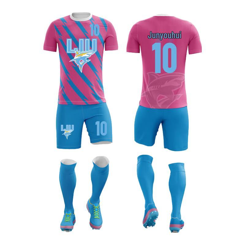 Unisex Digital Print Quick-Dry Football Jersey Set