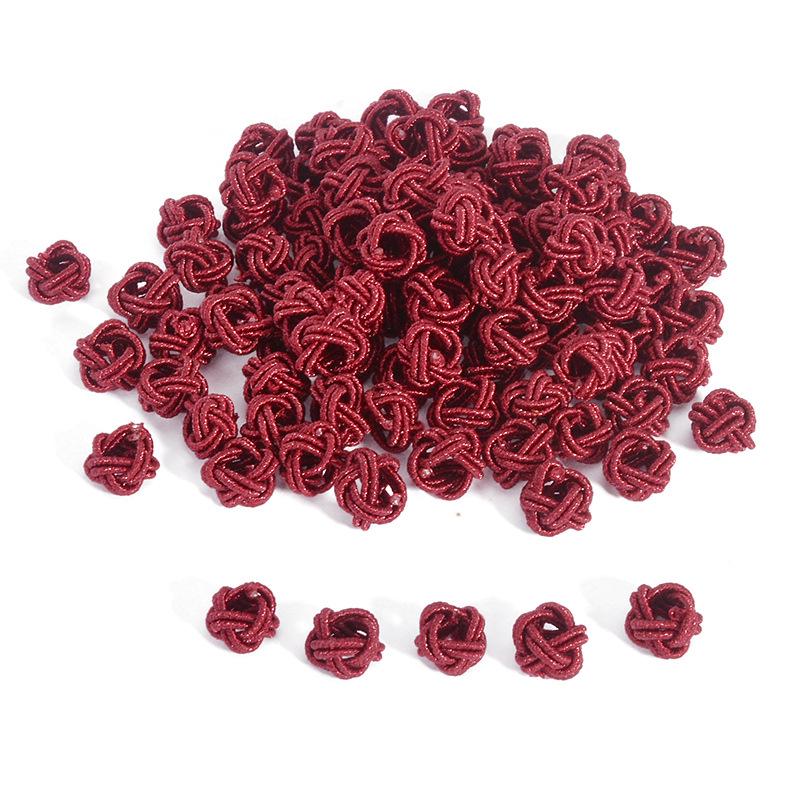 Renkli Spiral Düğüm Kendin Yap Bileklik Malzemeleri: Kırmızı El Yapımı Dokuma İp, Örgülü Halat Aksesuarlı