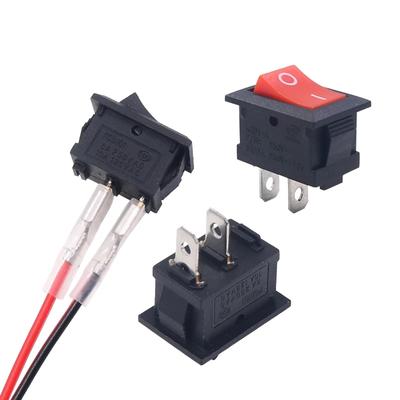 10pcs 2PIN ON/OFF Boat Rocker Switch 3A/250V Boat Car Rocker Water Dash Dashboard Truck Dispenser Switch