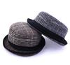 Manneri Pork Pie Large Size 62cm Various Options Men's Hat, (XL), (Glen Check, Red)