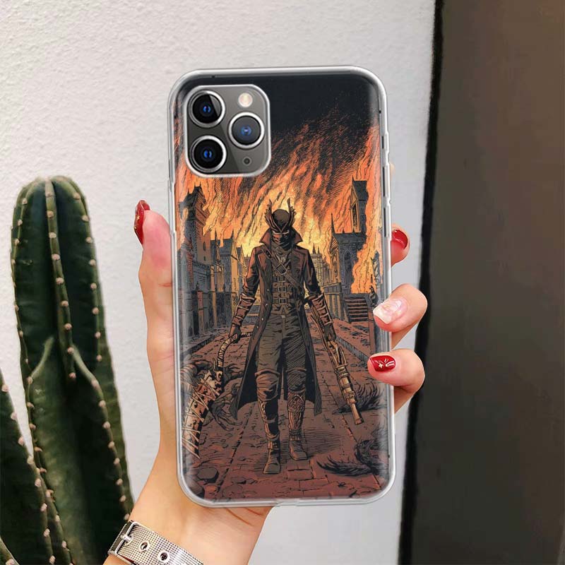 Bloodborne Spiel Für iPhone 17 Air 16 15 14 Plus 13 Mini 12 11 Pro Max Handyhülle 16E 7 Druck 8 SE Fundas Hülle Weiche Hülle 16 15