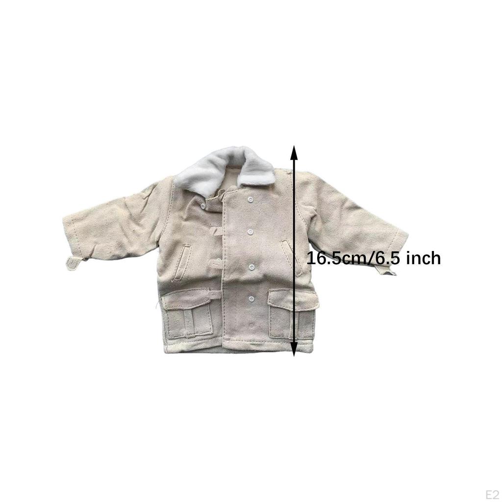 1/6 Outer Jacket Action Figure Casual Retro Dress up Mini Outerwear for 12'' inch Female