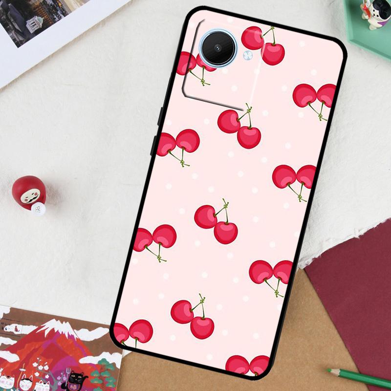 Kirschfrucht Süße Collage Für Realme GT 7 Pro GT 6 5 6T 10 11 12 13 14 Pro Plus C61 C53 C51 C21Y C25S C75 C55 C67 Hülle