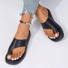 Women’s Platform Toe-Ring Slide Sandals Flat Summer Shoes
