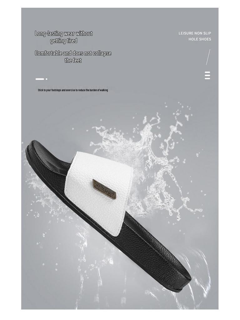 Men's High-End Solid Color Summer Beach Sandals with One Strap (2025)