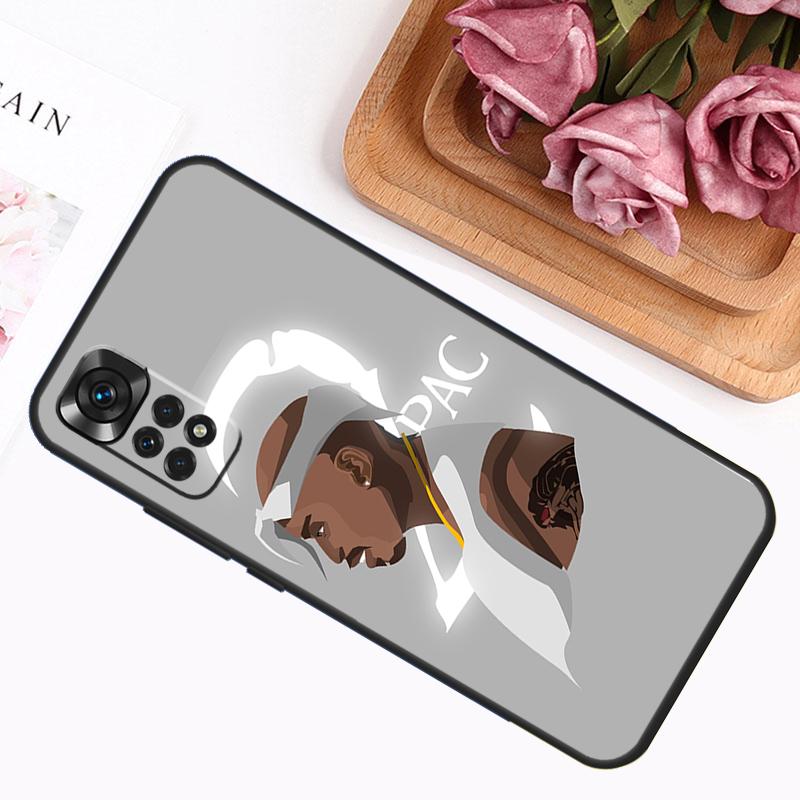 Rapper 2pac Singer Tupac Case For Xiaomi Redmi Note 14 12 11 9 10 13 Pro 9S 10S 11S 12S Redmi 13C 14C 10C 12C Cover