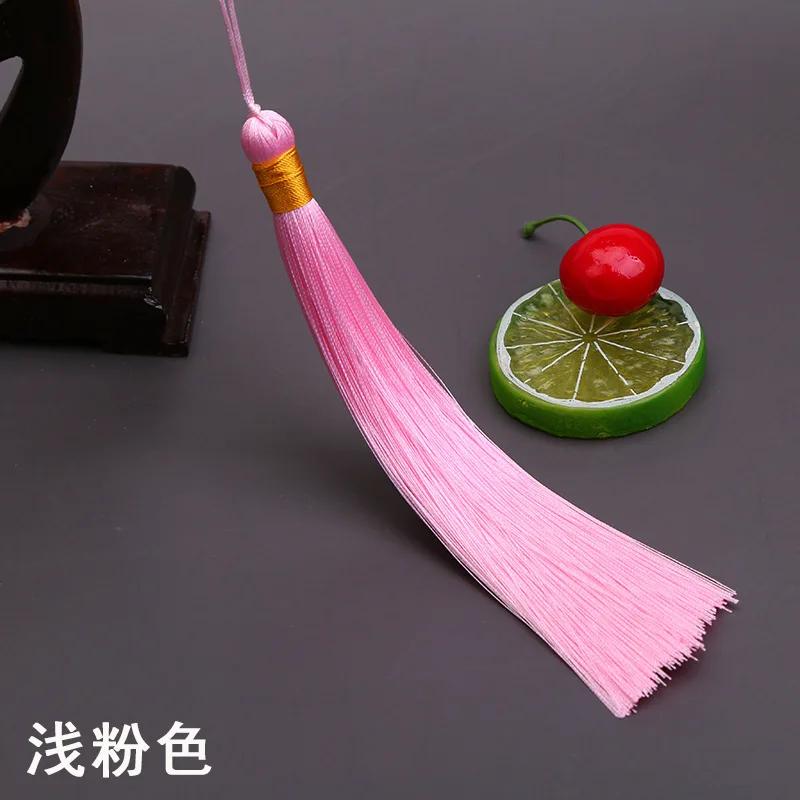 17CM Long Tassel Spike Chinese Clothing DIY Accessories Musical Instrument Pendant Ice Silk Vertical Spike Tassels for Crafts