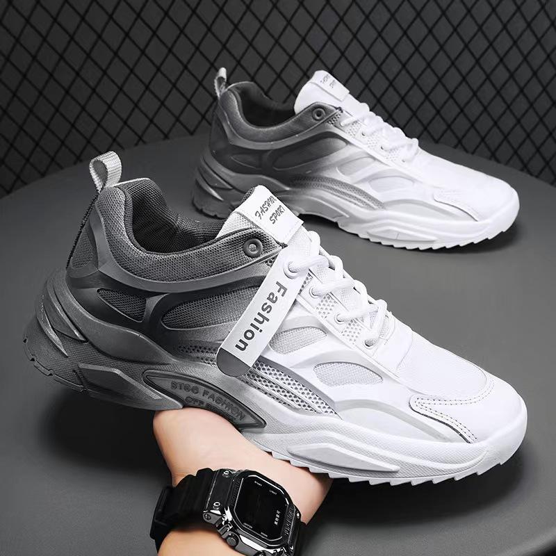 Men's Shoes  New Spring Breathable Single Shoes Running Sports Casual Net Shoes Men's Small White Shoes Old Tide Shoes