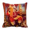 New Year Merry Christmas Santa Claus Print Pattern Cushion Cover for Home Decoration Square Pillow Cover 45x45cm