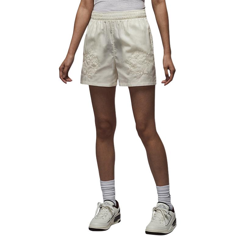 

New Jordan Casual Shorts Women s Sail White HJ0094-133 L