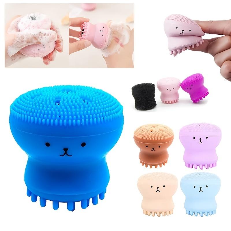 

Exfoliating Facial Cleaning Scrubber Brush, Octopus Shape Silicone Miniature Face Deep Clean Tool, Face Massage Scrub Brush фіолетовий
