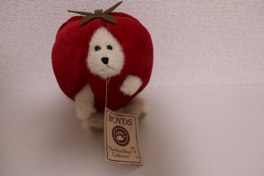 

[USED] BOYDS BEARS Tomato Head Plush Toy Teddy Bear Tomato