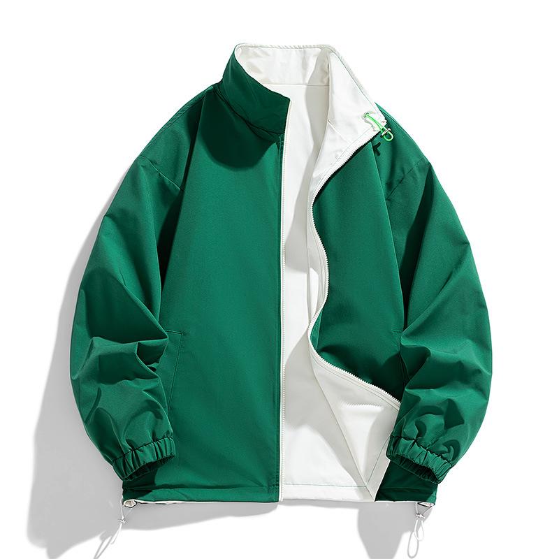 

Double-sided Jacket Men s Jacket Autumn New Stand Collar Casual Versatile Sports Jacket S