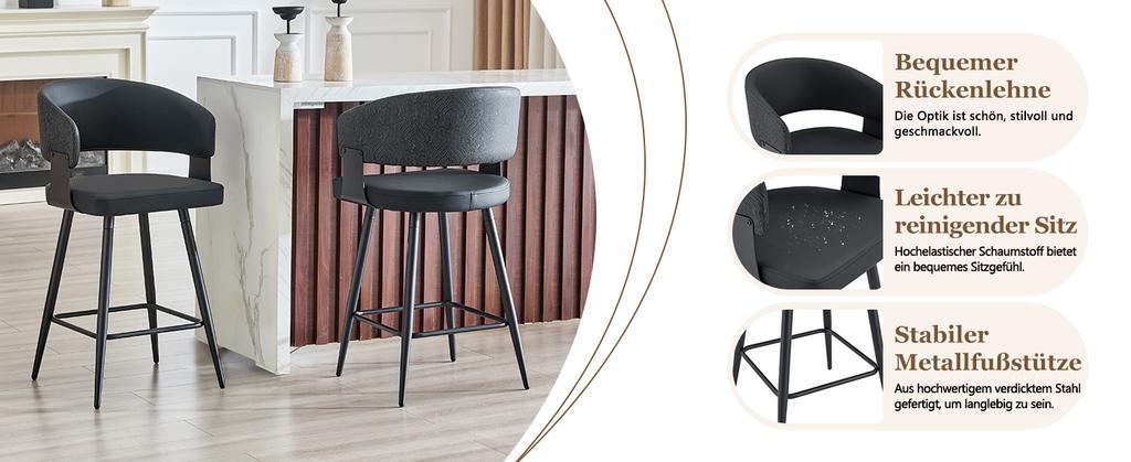 Modern Upholstered Dining Chair with Backrest and Armrests, Minimalist Restaurant Chair for Home, Kitchen, Hotel, Showroom, Mid-century Style