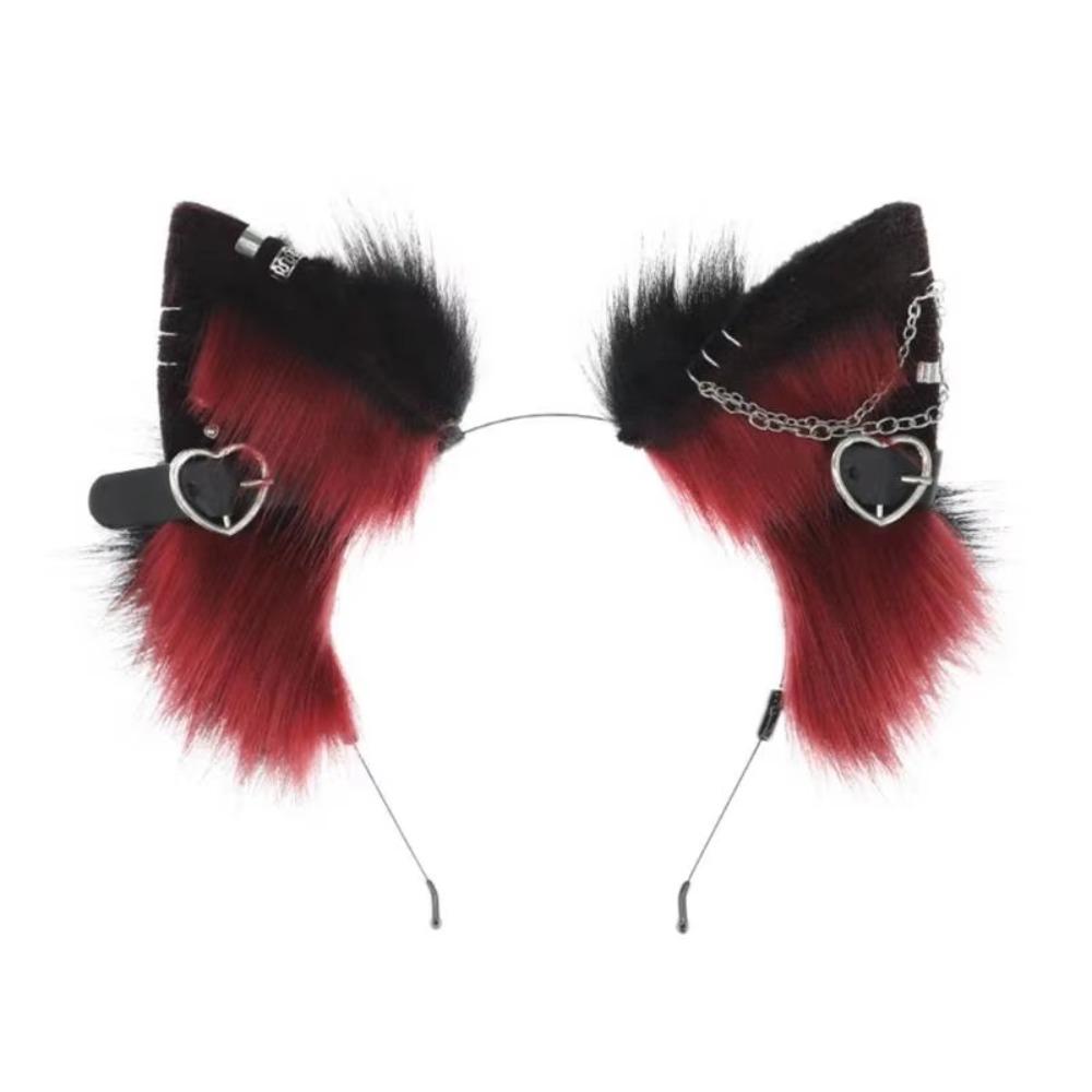 Hairpin Plush Headband Belt Halloween Cosplay Costume Fashion Cat Ear Lolita Hair Band  Girls