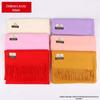 Women's Faux Cashmere Warm Scarf - Autumn/Winter Solid Color Korean Style Shawl