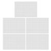 5Pcs Garden Drainage Mesh Flower Pots Hole Mesh Pads Bonsais Bottom Grids Mat