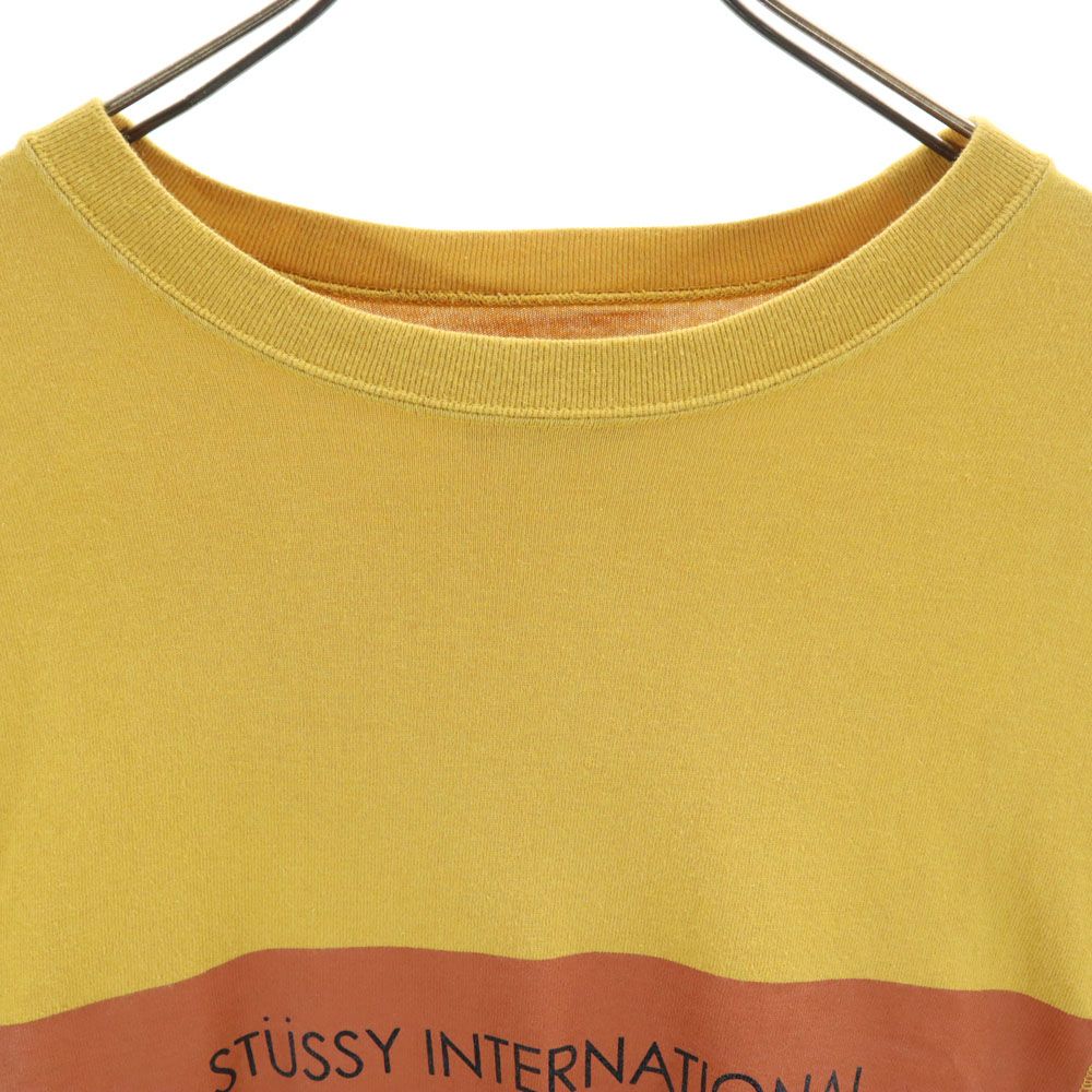 Stussy Made In Japan Print Long Sleeve One Piece S Beige Women Used