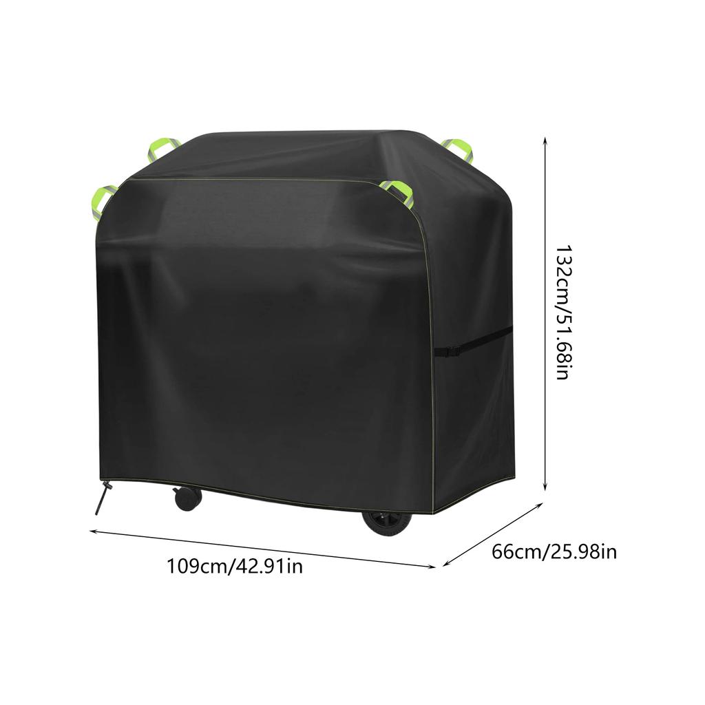 Universal Waterproof Grills Cover 4 Size 30" 57" Adjustable Straps Tear Resistant Oxford Fabric With Reflective Handle For Outdoor BBQ Protections