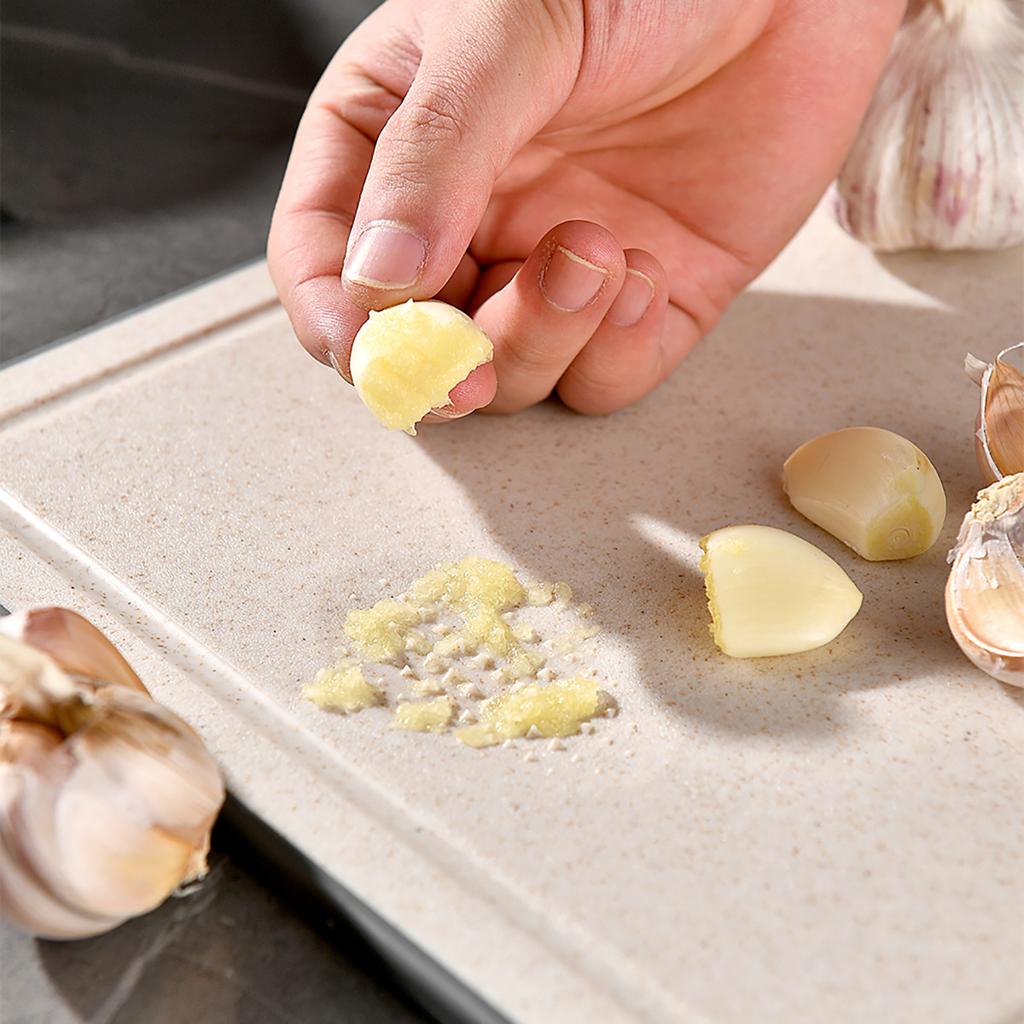 Stainless Steel Cutting Board Double Sided Chopping Board for Kitchen Scratch Resistant Anti-Slip Silicone Edges Kitchen Gadget