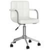 Day and Night - Day and Night Swivel Dining Chair White Synthetic Leather