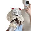 Baby Summer Breathable Cotton Sun Hat With Wide Brim For Outdoor Sun Protection