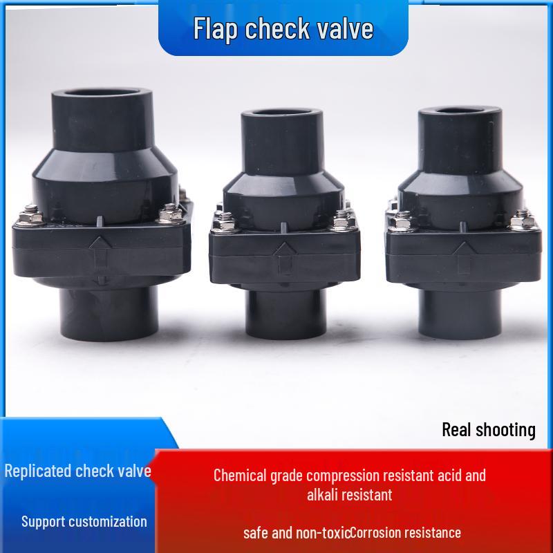 PVC Flip-Flap One-Way Check Valve for Anti-Backflow, Vertical & Horizontal Use