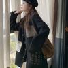 Woolen French-style Black Coat for Women, with A Sense of Design and Style, Perfect for Spring
