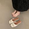 Loafer Slipon Shoes For Women With Synthetic Leather Durable Rubber Sole Summer Casual Flat