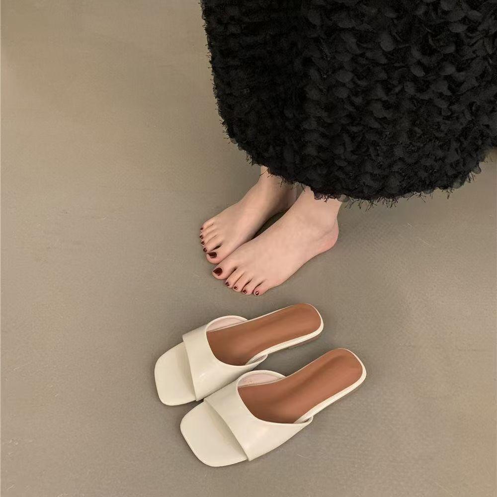 Loafer Slipon Shoes For Women With Synthetic Leather Durable Rubber Sole Summer Casual Flat