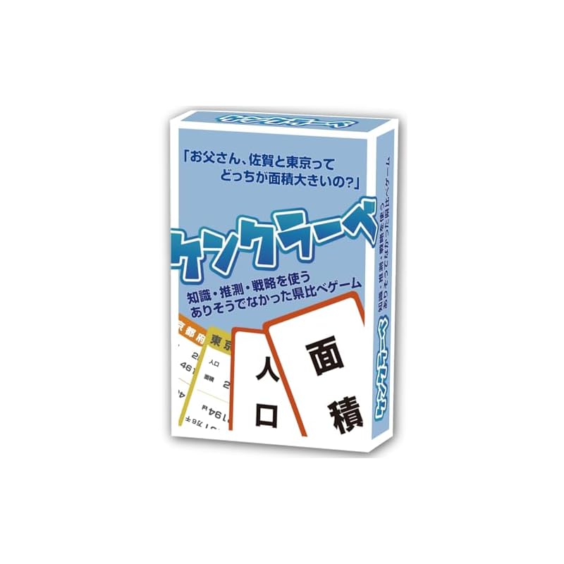 Kenklabe: A card and board game that's fun and educational, using knowledge, guesswork, and strategy to compare prefectures!