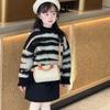 Mini Korean Stylish Girls Bucket Bag With Floral Design For Trendy Fashion Kids