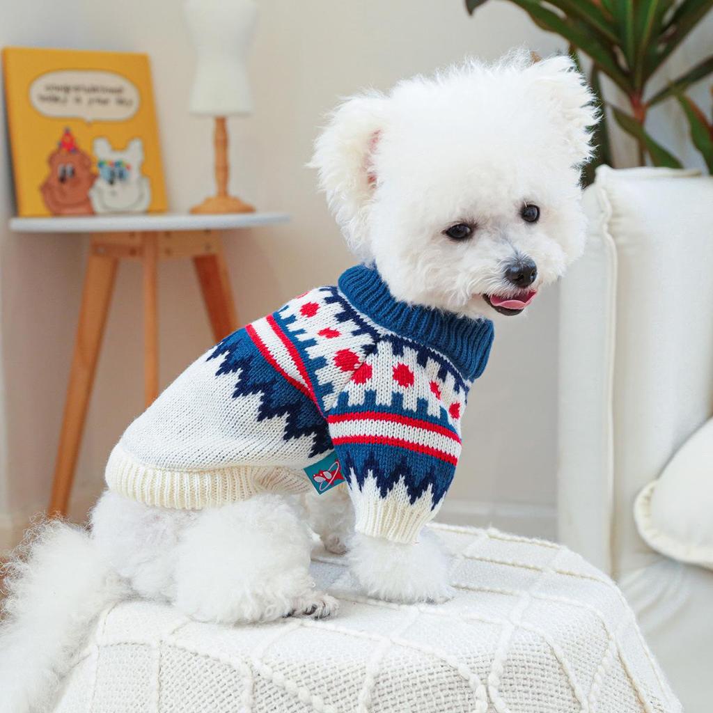 Cozy Autumn/Winter Floral Sweater for Pets