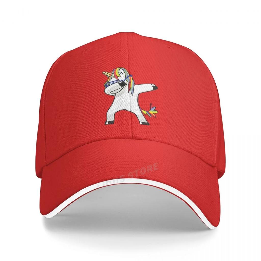 New Summer Dabbing Cap Fashion Unicorn Print Men Baseball Cap Unisex Funny Dabbing Unicorn Hip Hop Adjustable Dad Hat Bone