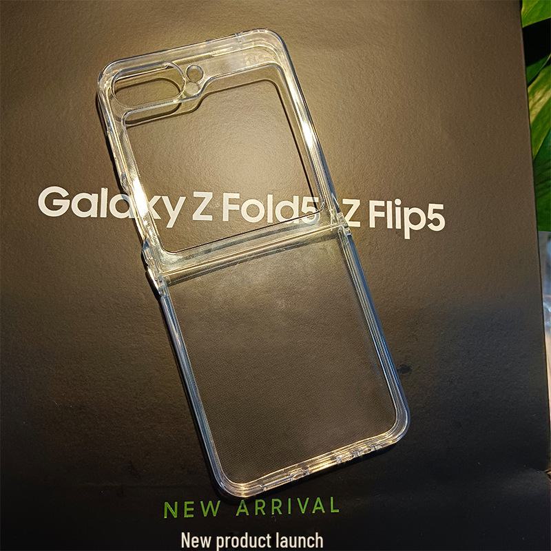 

Чехол-раскладушка для телефона Samsung с защитой от падений, прозрачный чехол из ТПУ для Flip 5 и 6. Universal for Z FLIP 6/Z FLIP 5