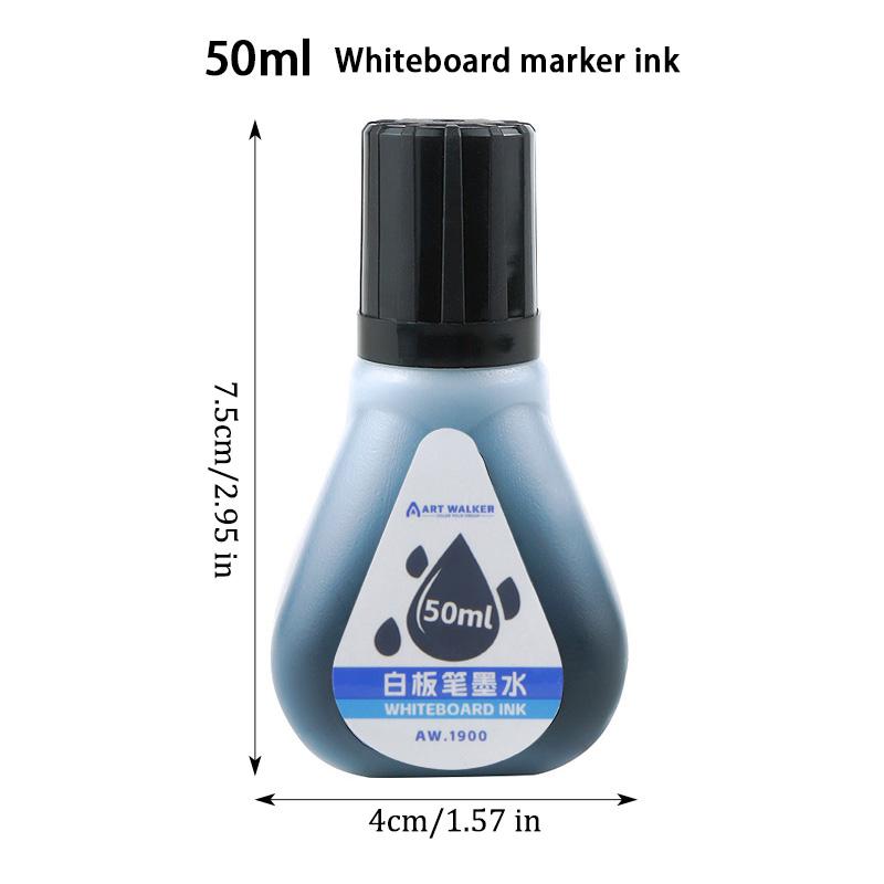 Whiteboard Marker Ink,4 Colors Red,Blue,Black,Green Whiteboard Marker Refill Ink,50ml,For Erasable Whiteboard Markers pen