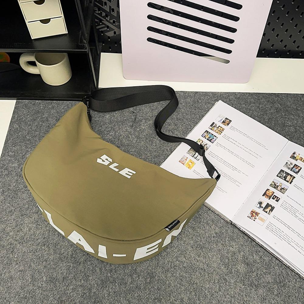 

Large Capacity Japanese Style Dumpling Bag Multi-Functional Casual Chest Pack Crossbody Bag Daily S зелёный