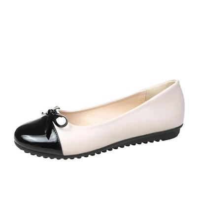Women's Flats Fashion Shallow Mouth Single Shoes Quality Leather Loafers Sweet Bowknot Dress Shoes Walking Flats Mary Jane Shoes