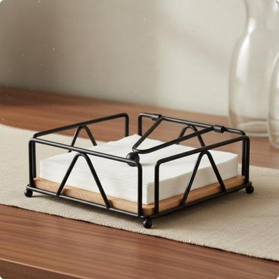 Quadratischer Papierserviettenhalter Minimalistischer Stil Tischspender Esszubehör für