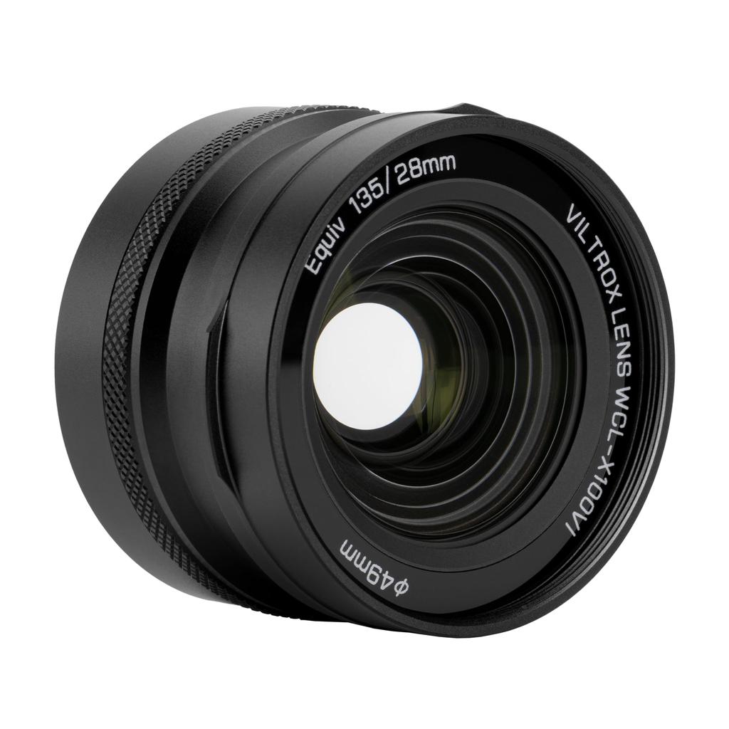 VILTROX Conversion Lens for FUJIFILM 49mm Lens Designed for Fujifilm Black 0.8x Wide-Angle X100, X100VI/X100V/X100F, (WCL-X100VI)