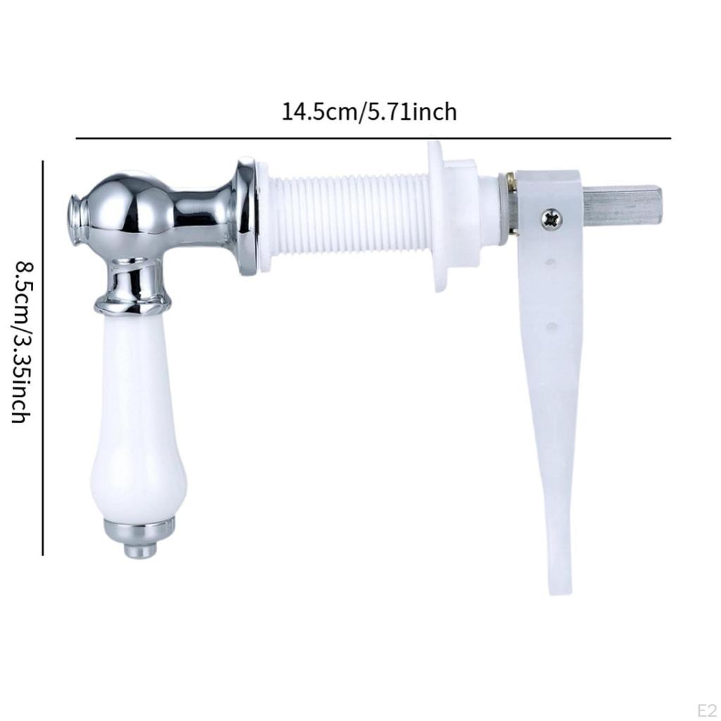 Ceramic And Metal Toilet Flush Handle for Household Cistern Tanks