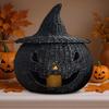 2025 Halloween Knitted Pumpkin Figurines Hand-woven Jack-o-lanterns Festive Statue for Halloween Witch Decorations