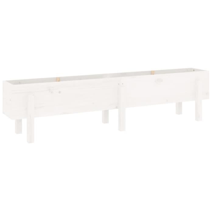 VidaXL Raised Garden Bed White 160x30x38 Cm Solid Pine Wood 825192