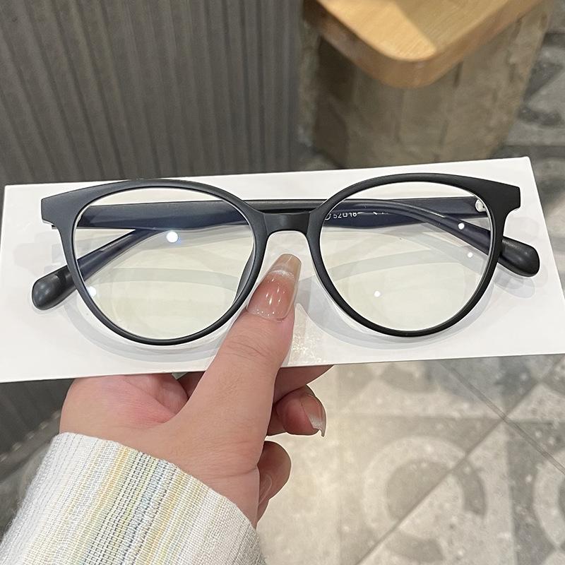 Cat Eye Shape Glasses Women Korean Style Blue Light Blocking Men's Glasses TR90 Material Women's Eyeglass Frame