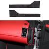2pcs Real Carbon Fiber Door Panel Cover Trim Sticker For Jaguar F-type 2013-