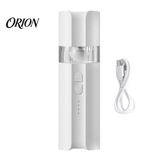 Emergency Power Supply Fan Portable Handheld with Bank & Light, Rechargeable Foldable Neck Fan, Dual Adjustment Light And Wind Large Battery белый