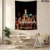 Johnny Hallyday Musical Legend Tapestry Fashion Print Background Cloth Background Wall Hanging Cloth Work Of Art Atmospheric Background Cloth