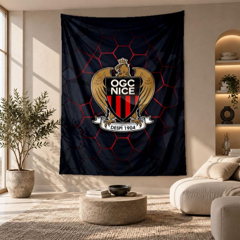 Decorative Tapestry,OGC Nice FC Printed Wall Art, Lightweight Wall Hanging For Bedroom Background