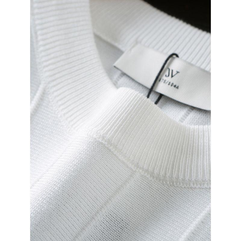 Cabinet Goods Are Not Expensive Offline 389+240G Heavy Men's Summer Thin Cool Feeling Skin-friendly Knitted Short sleeve T-shirt Base