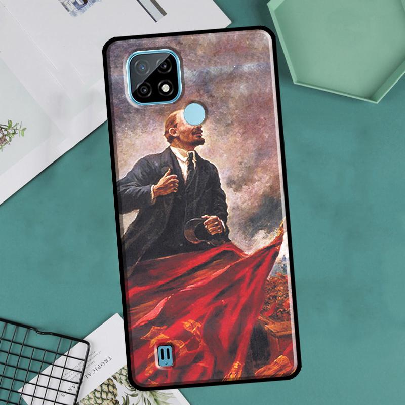 Lenin Soviet Union Flag For Realme GT Neo 2 3 Master 8i 9i 8 9 Pro Plus C35 Case For OnePlus 9 10 Pro 9R 10R Nord2
